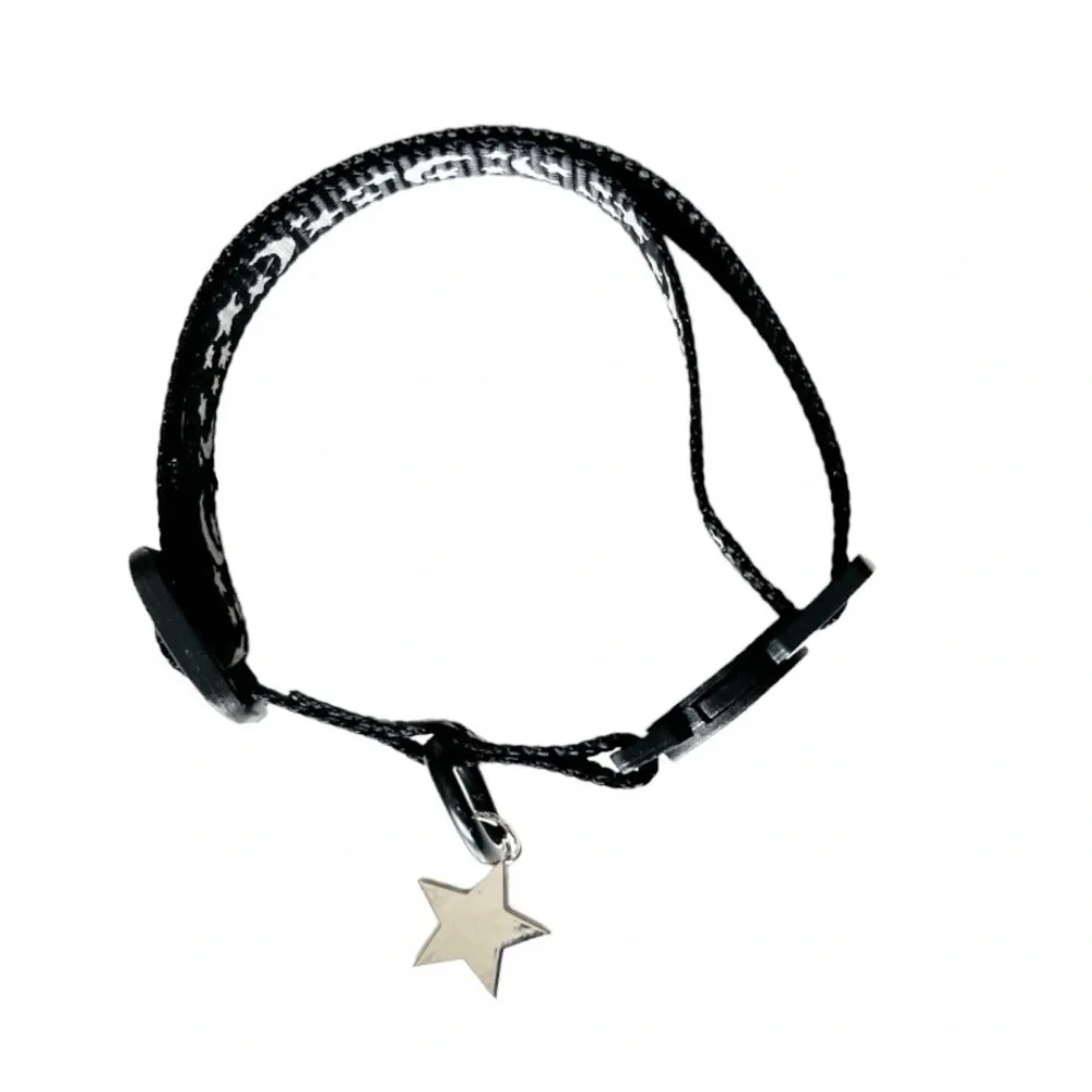 Whisker City Moon & Stars Black & White Reflective Cat Collar
